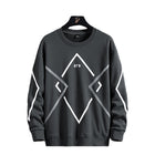 Fertiliser Enlarged Casual Spring And Autumn Sweater Dark Gray