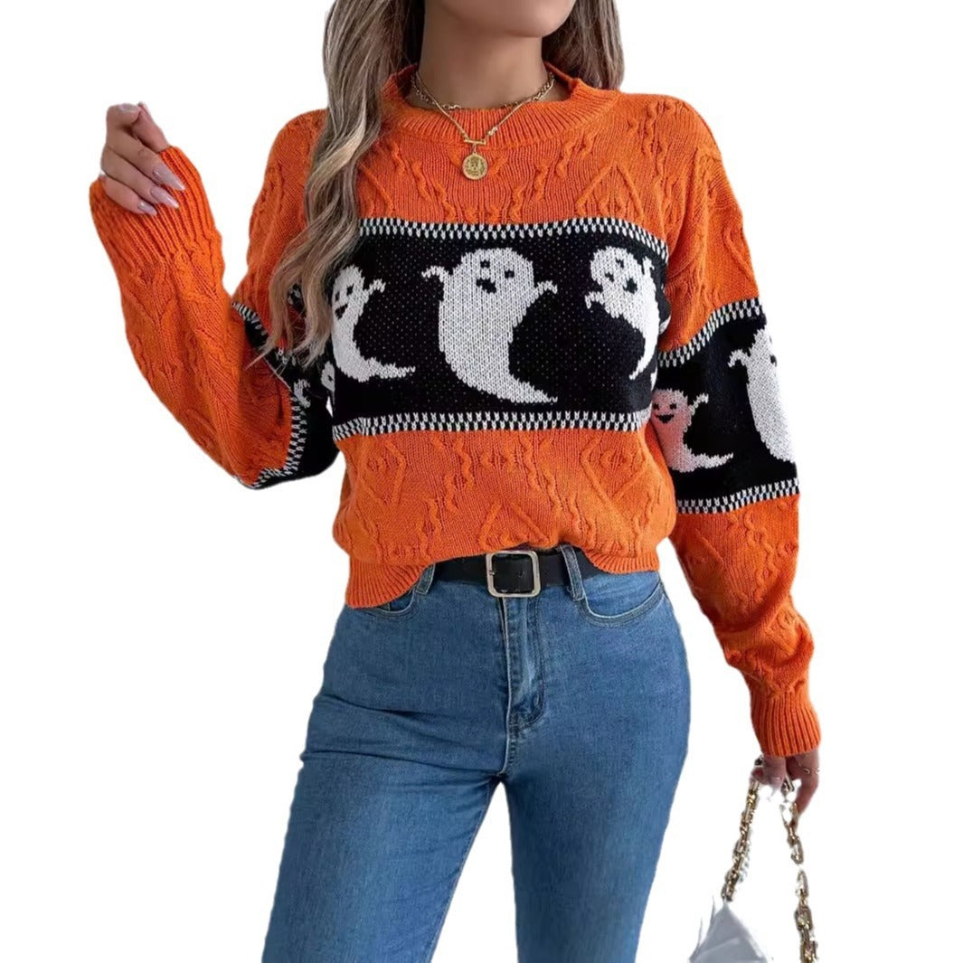 Halloween Knitted Pullover