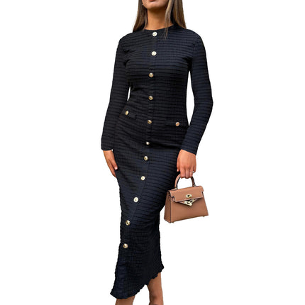 SS Knitted Dress Black