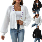Embroidered Stickers Cardigan