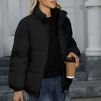 Women Winter Warm Thickened Jacket Black