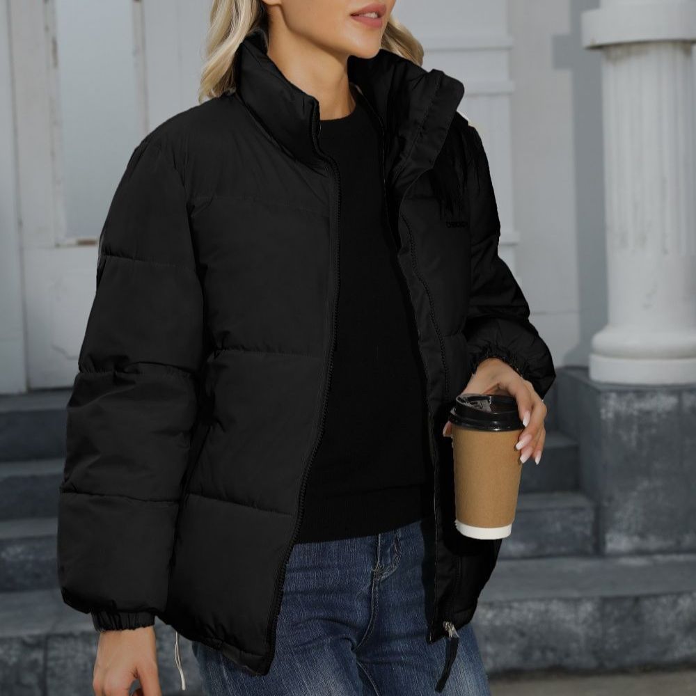 Women Winter Warm Thickened Jacket Black