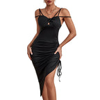Women's Tight Irregular Spaghetti-strap Dress