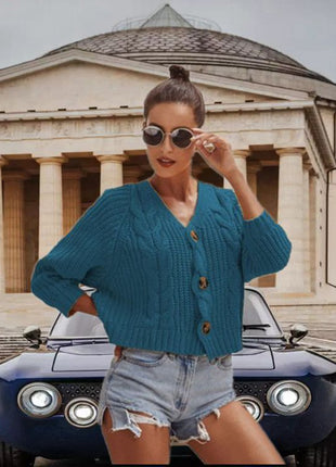 SS Button Down Sweater