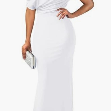 Tight Long Formal Party Dress White