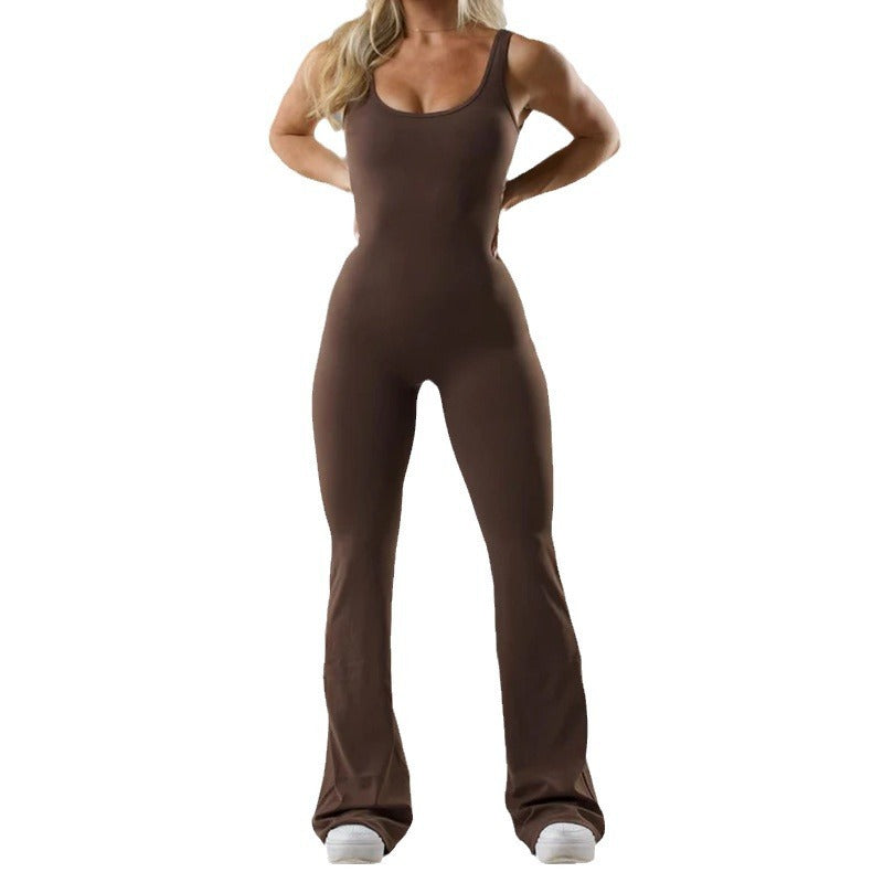 Women’s Tight Yoga Bodysuit Hollow Seamless