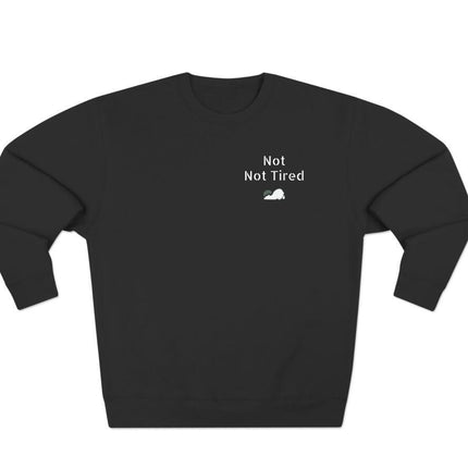 Men's Letter Print Second Sleep Pullover Black