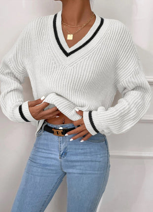 SS Pullover Sweater White