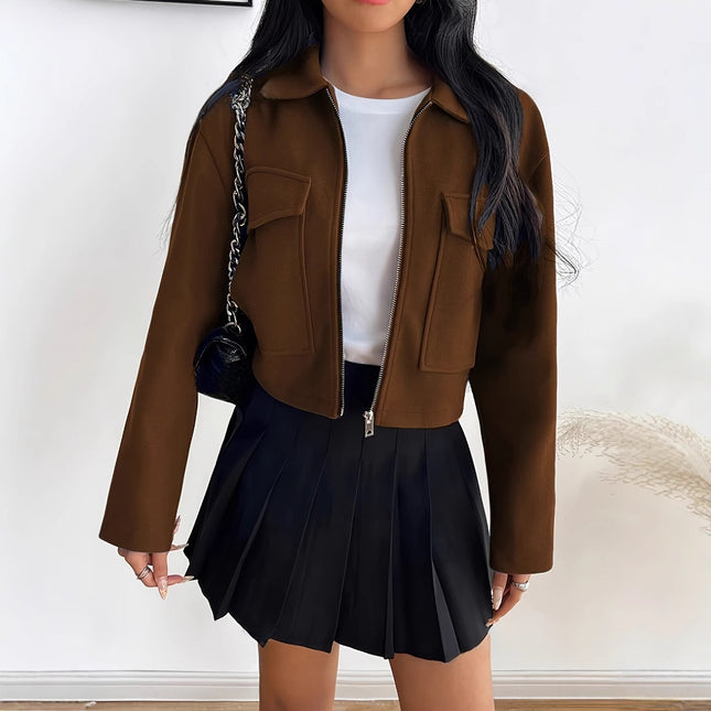 Autumn And Winter Long-sleeve Zipper Jacket