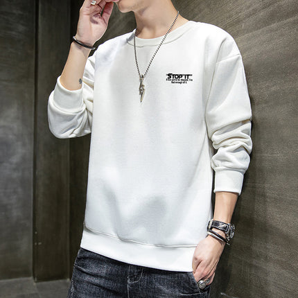 Men's Sweater Long Sleeve Top White