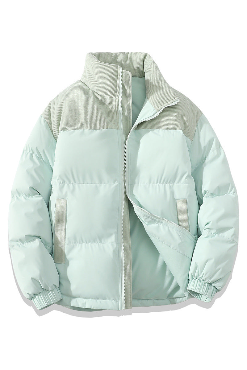 Winter Contrast-colored Padded Jacket Unisex cyna