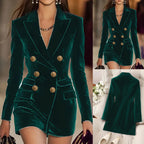 Elegant Long Sleeve Business Suit Dress