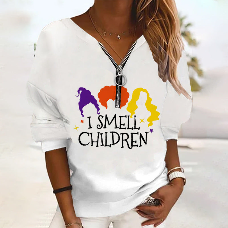 Halloween Printed Sweater BFH1G2222116