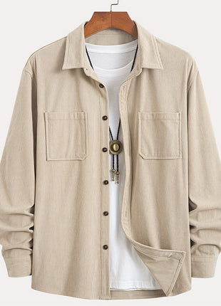 SS Corduroy Shirt Beige