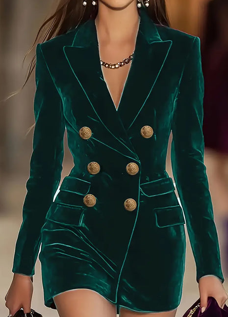 SS Business Suit Dress Green
