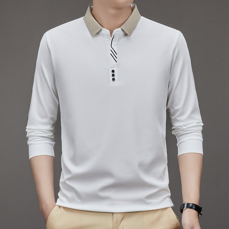 New Men's Autumn Shirt White