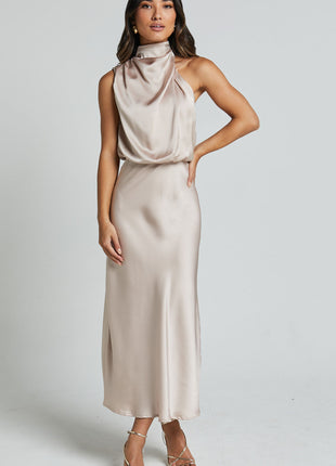 SS Elegant Evening Dress champagne