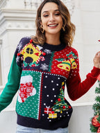 Women's Christmas Tree Snowflake Knitted Sweaters