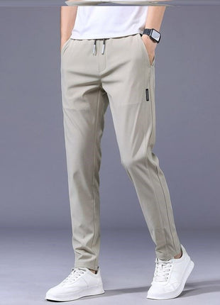Loose Straight men's Sweatpants Khaki