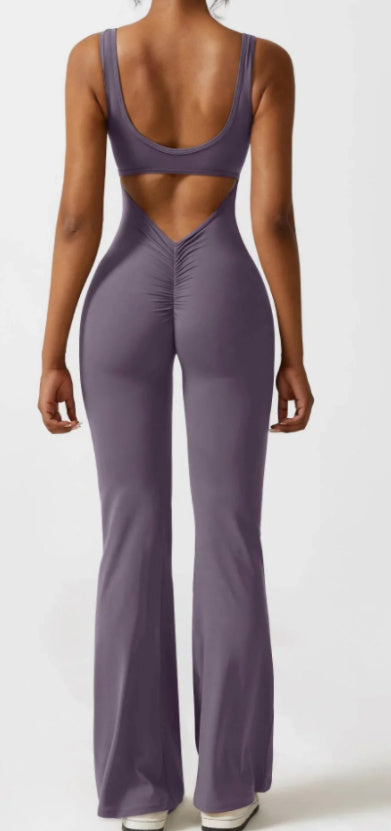 Women’s Tight Yoga Bodysuit Hollow Seamless Color4