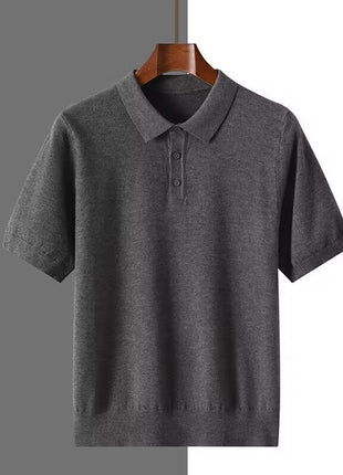 SS Polo T -Shirt Graphite Gray