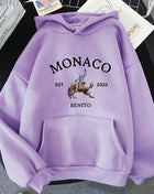 SS Monaco hoodie light purple