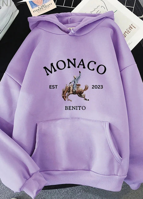 SS Monaco hoodie light purple