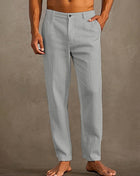 SS Men's Linen Pants Light Gray
