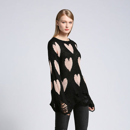 Women's Loose Hole Knitwear Pullover