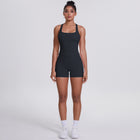 Brushed Outdoor Running Yoga Suit Black