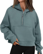 SS Women’s Zipper Hoodies Green