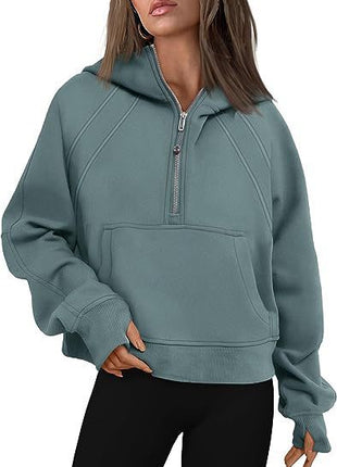 SS Women’s Zipper Hoodies Green