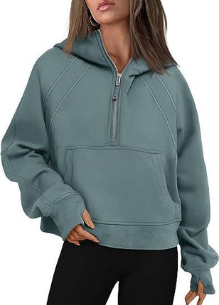 SS Women’s Zipper Hoodies Green