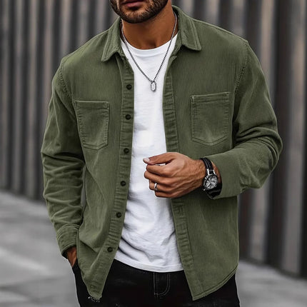 Corduroy Casual All-matching Shirt Coat