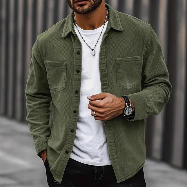 Corduroy Casual All-matching Shirt Coat