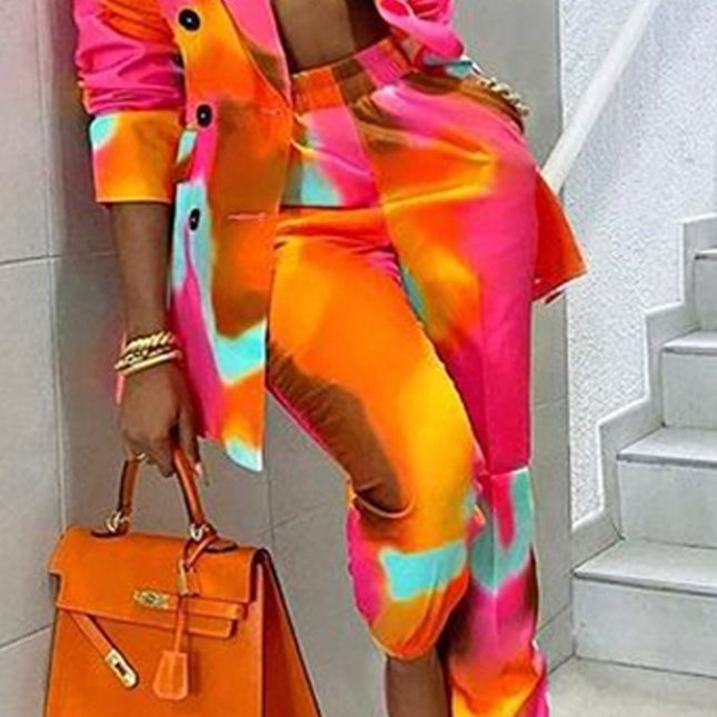 Style Printing Fashion Jacket Suit