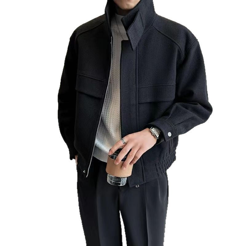 Stylish Short Sense Woolen Jacket