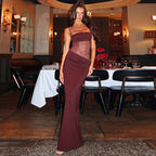 SS Beach Club Dress Wine red