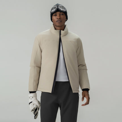 Men's Fashionable Lightweight Cotton-padded Jacket creamy white