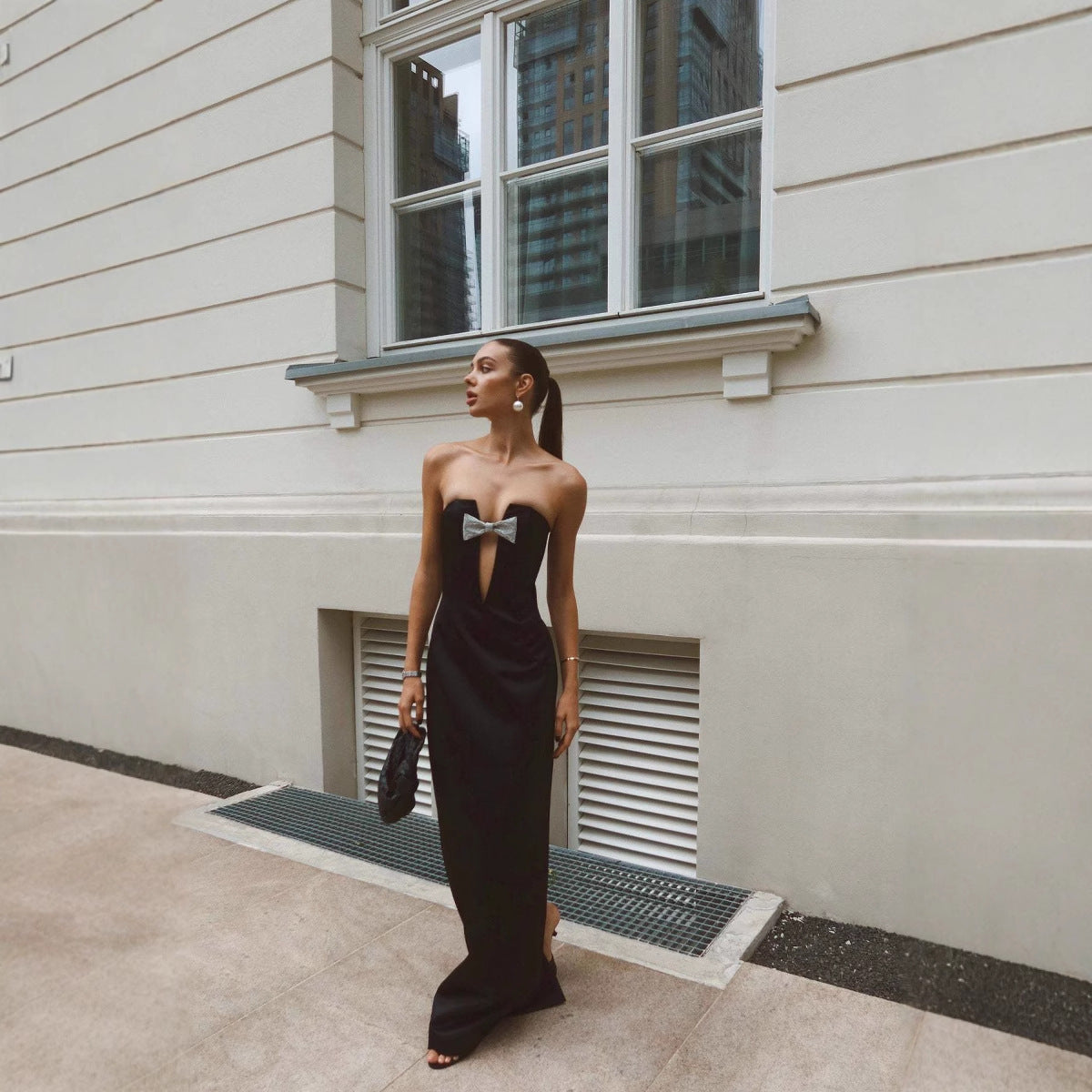 Off-shoulder Backless Bandeau Party Dress