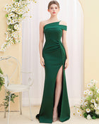 SS Fish Tail Dress Dark Green