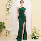 SS Fish Tail Dress Dark Green