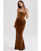 SS Party Evening Dress Gold