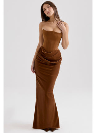 SS Party Evening Dress Gold