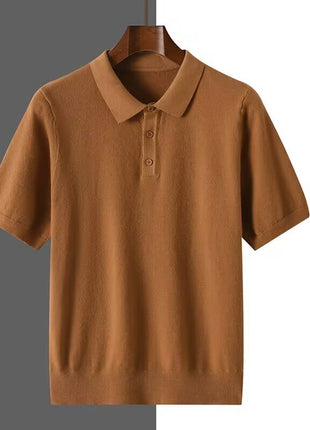 SS Polo T -Shirt Brown