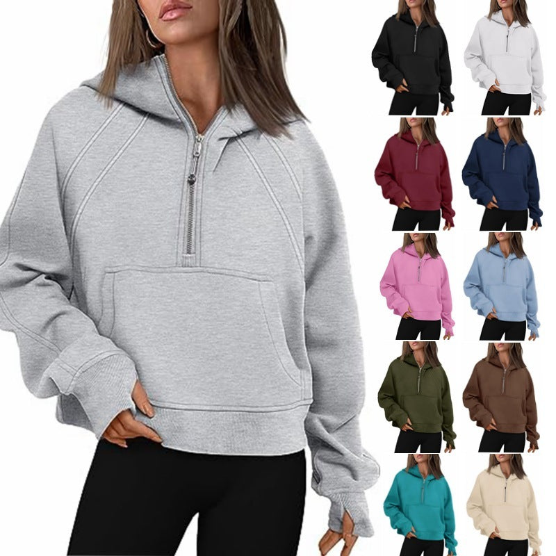 Women’s Zipper Hoodies Sweatshirt