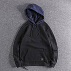 Men's Retro Contrast Color Hoodie