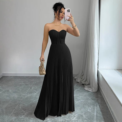 Women's French Tube Top Elegant Dress