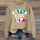 Women's Autumn And Winter Round Neck Sweater Khaki