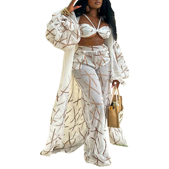 Sexy Beach Style Ladies Three-piece Set